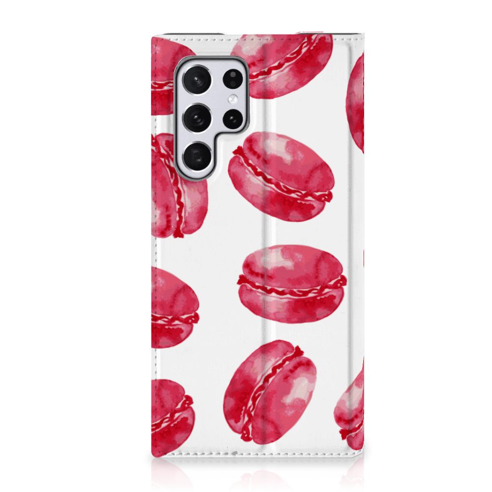 Samsung Galaxy S22 Ultra Flip Style Cover Pink Macarons - B2C Telecom