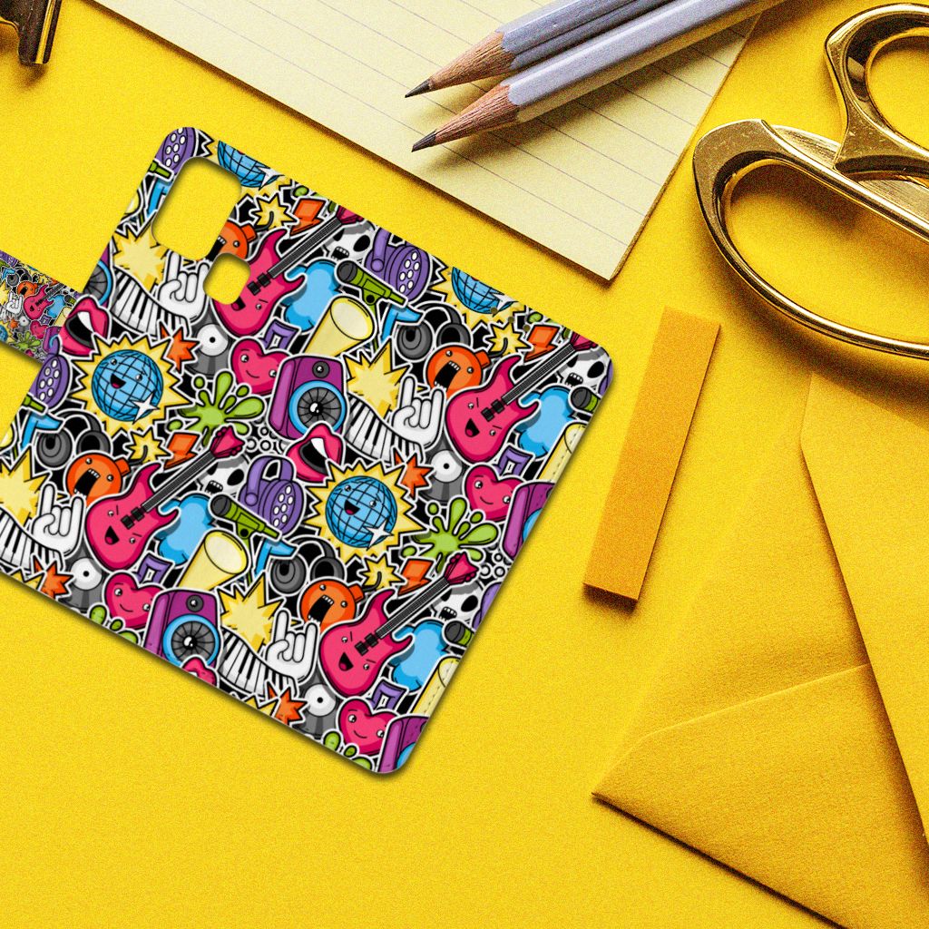 Samsung Galaxy M31 Wallet Case met Pasjes Punk Rock
