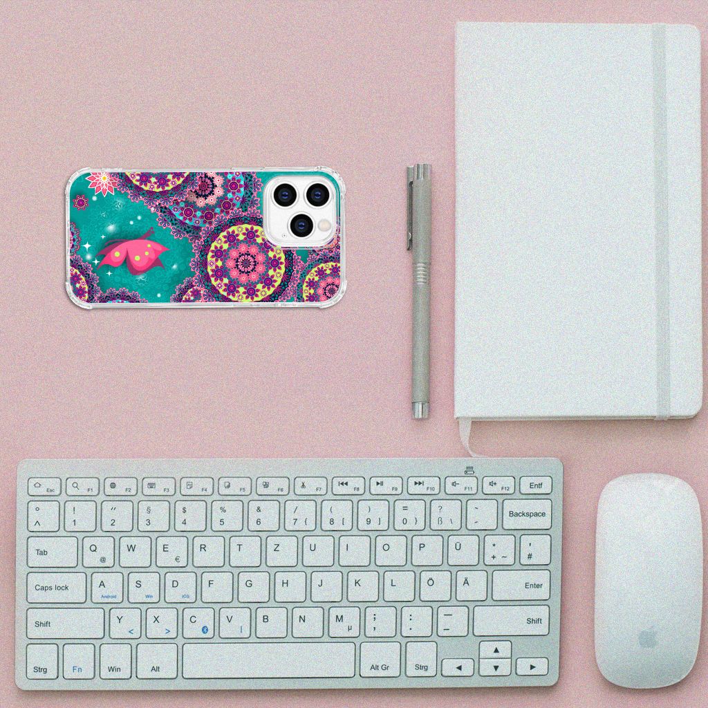 iPhone 14 Pro Back Cover Cirkels en Vlinders B2C Telecom