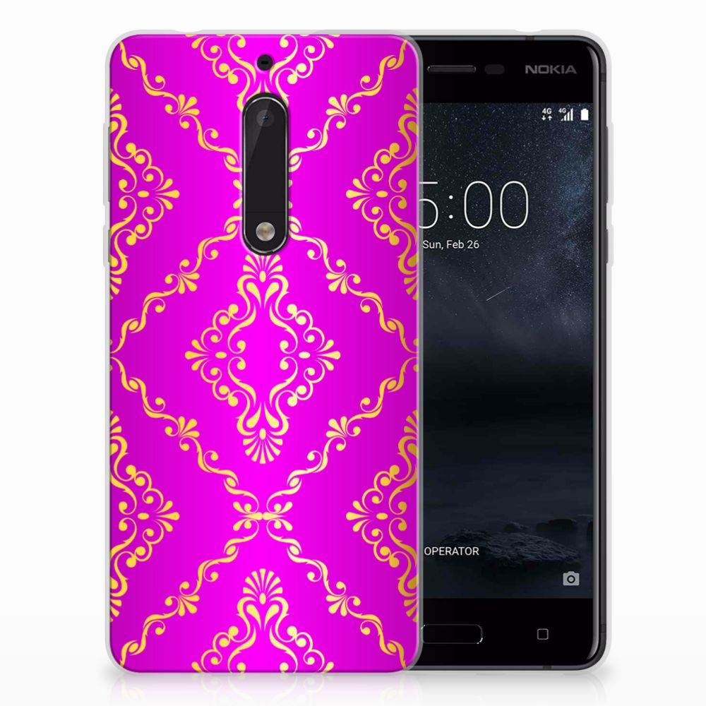 Siliconen Hoesje Nokia 5 Barok Roze