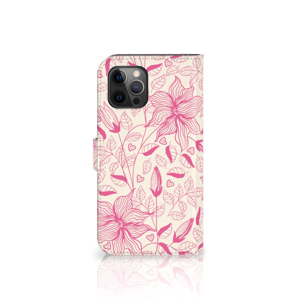 Apple iPhone 12 Pro Max Hoesje Pink Flowers