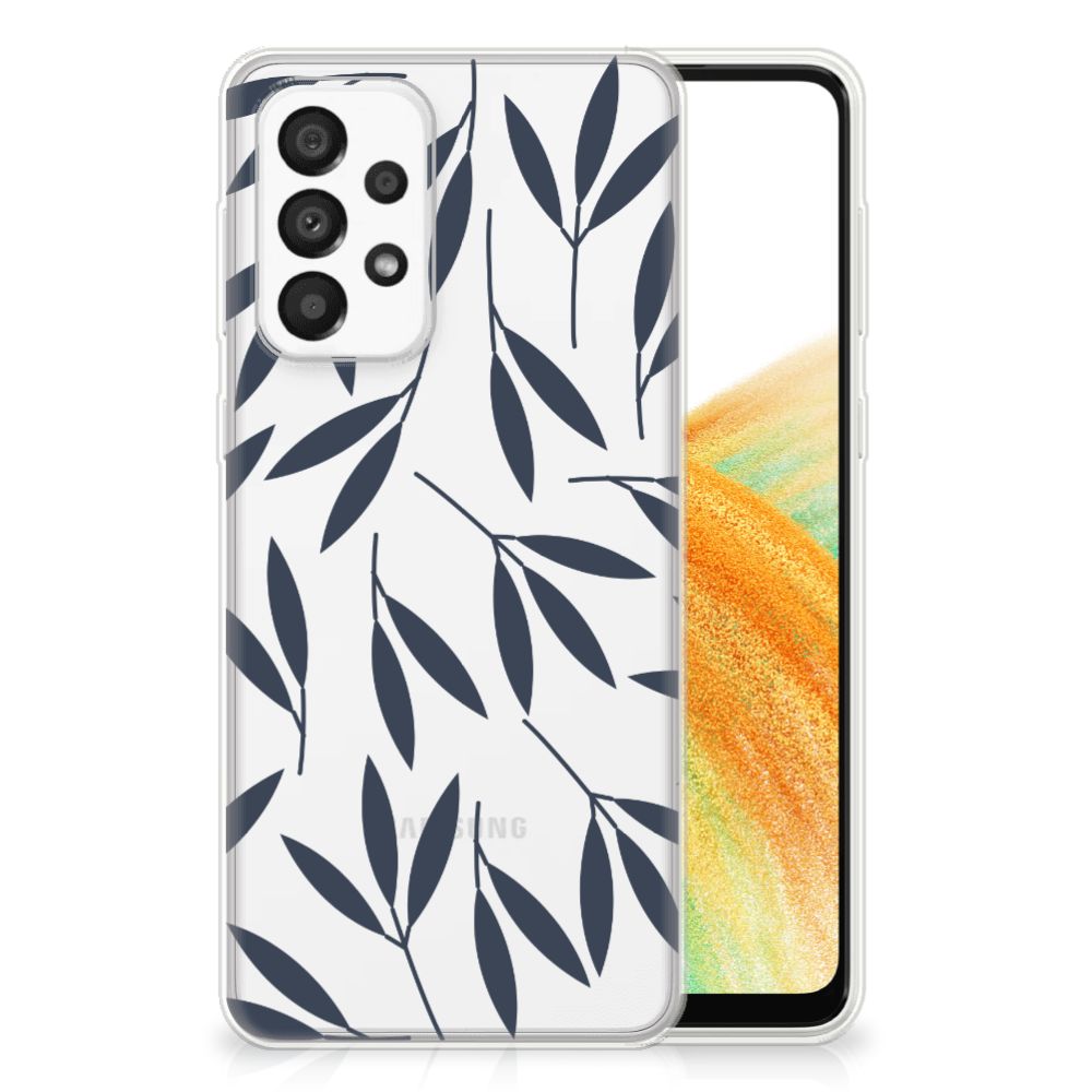 Samsung Galaxy A33 5G TPU Case Leaves Blue B2C Telecom