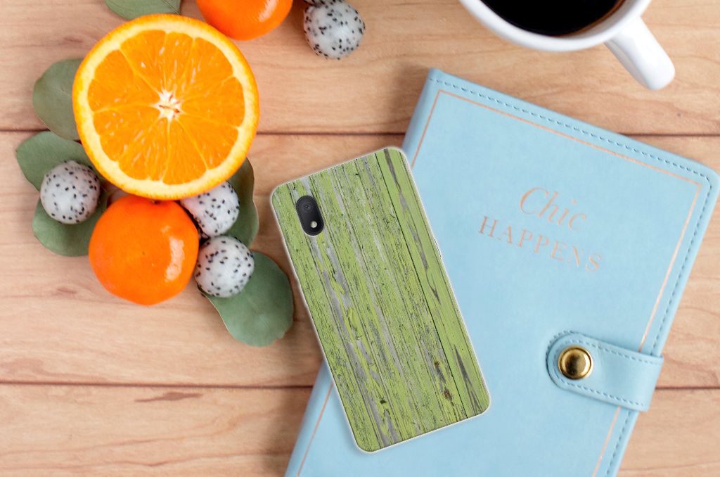 Alcatel 1B (2020) Bumper Hoesje Green Wood