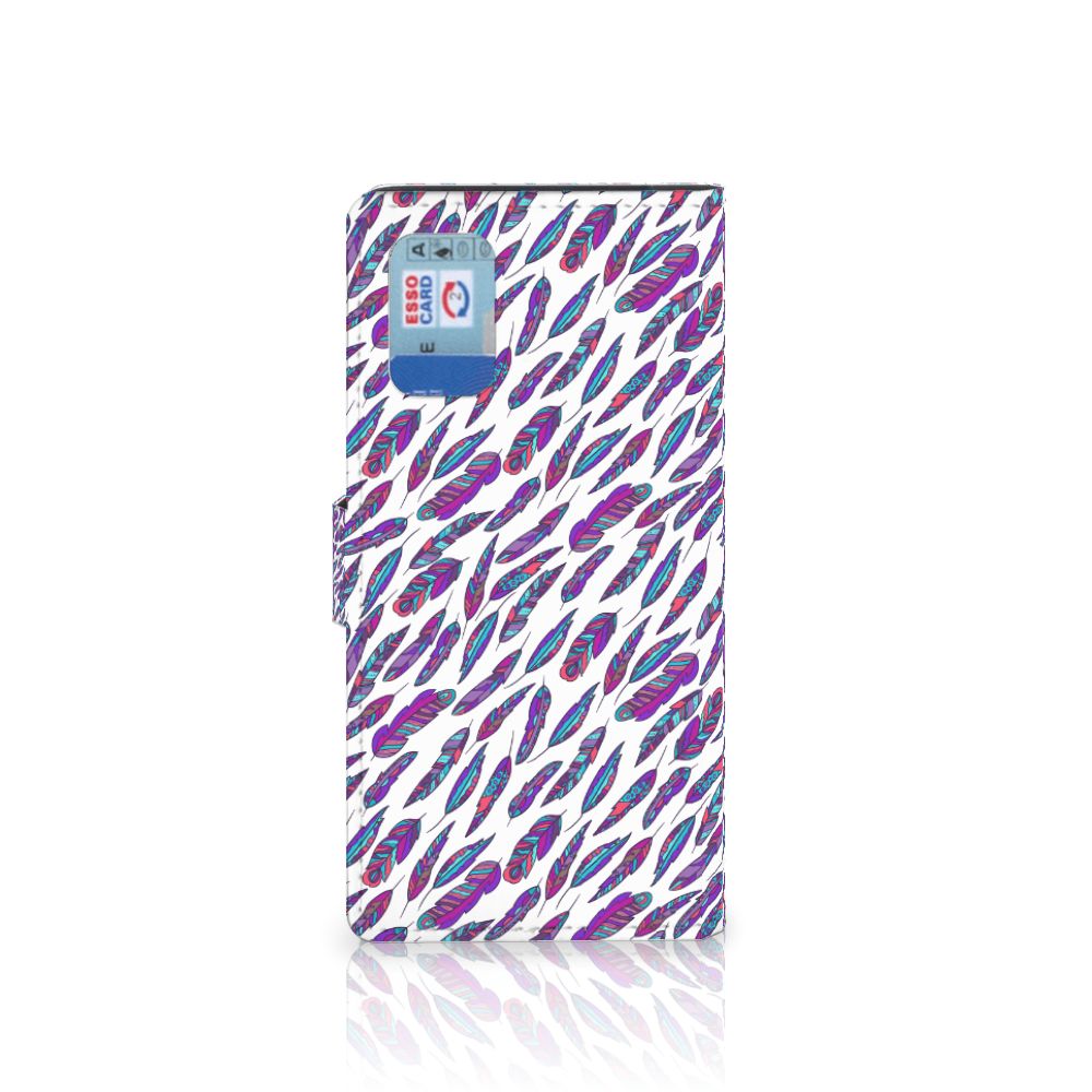 Samsung Galaxy A02s | M02s Telefoon Hoesje Feathers Color