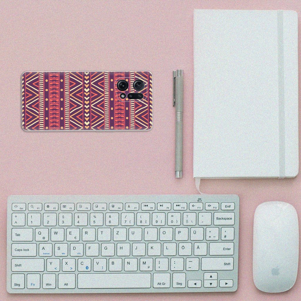 OPPO Find X5 TPU bumper Aztec Paars B2C Telecom