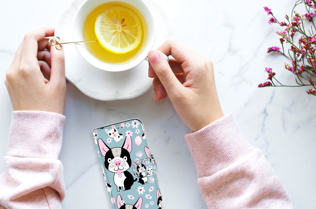 Apple iPhone 12 Mini Telefoonhoesje met Pasjes Hondjes