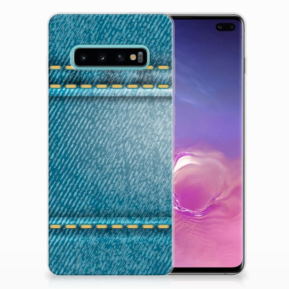 Samsung Galaxy S10 Plus Silicone Back Cover Jeans
