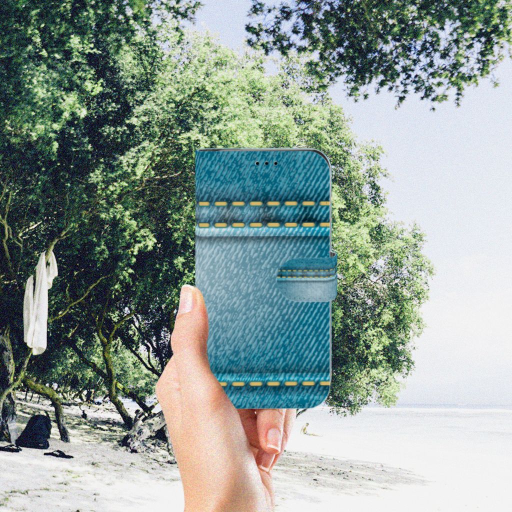 Apple iPhone Xr Wallet Case met Pasjes Jeans
