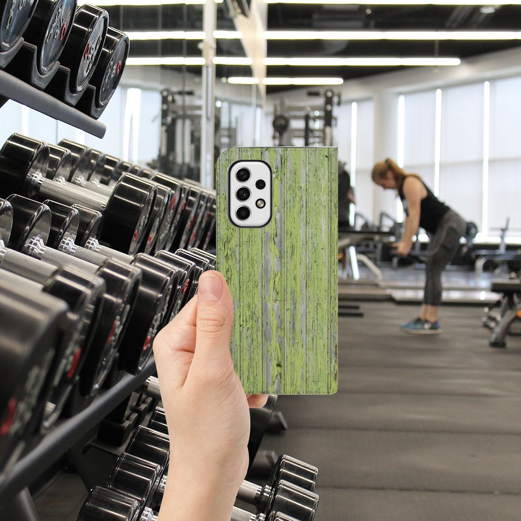 Samsung Galaxy A23 Book Wallet Case Green Wood - B2C Telecom