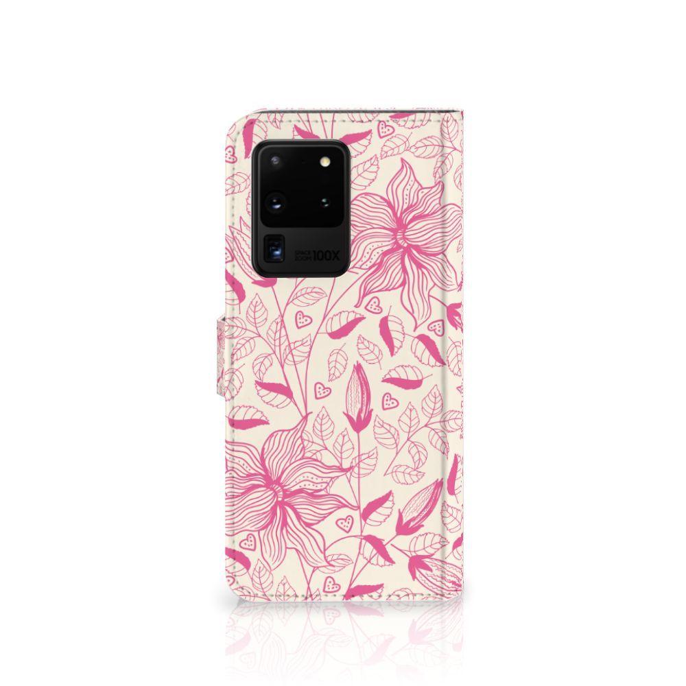 Samsung Galaxy S20 Ultra Hoesje Pink Flowers