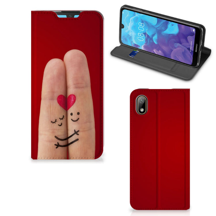 Huawei Y5 (2019) Hippe Standcase Liefde - Origineel Romantisch Cadeau