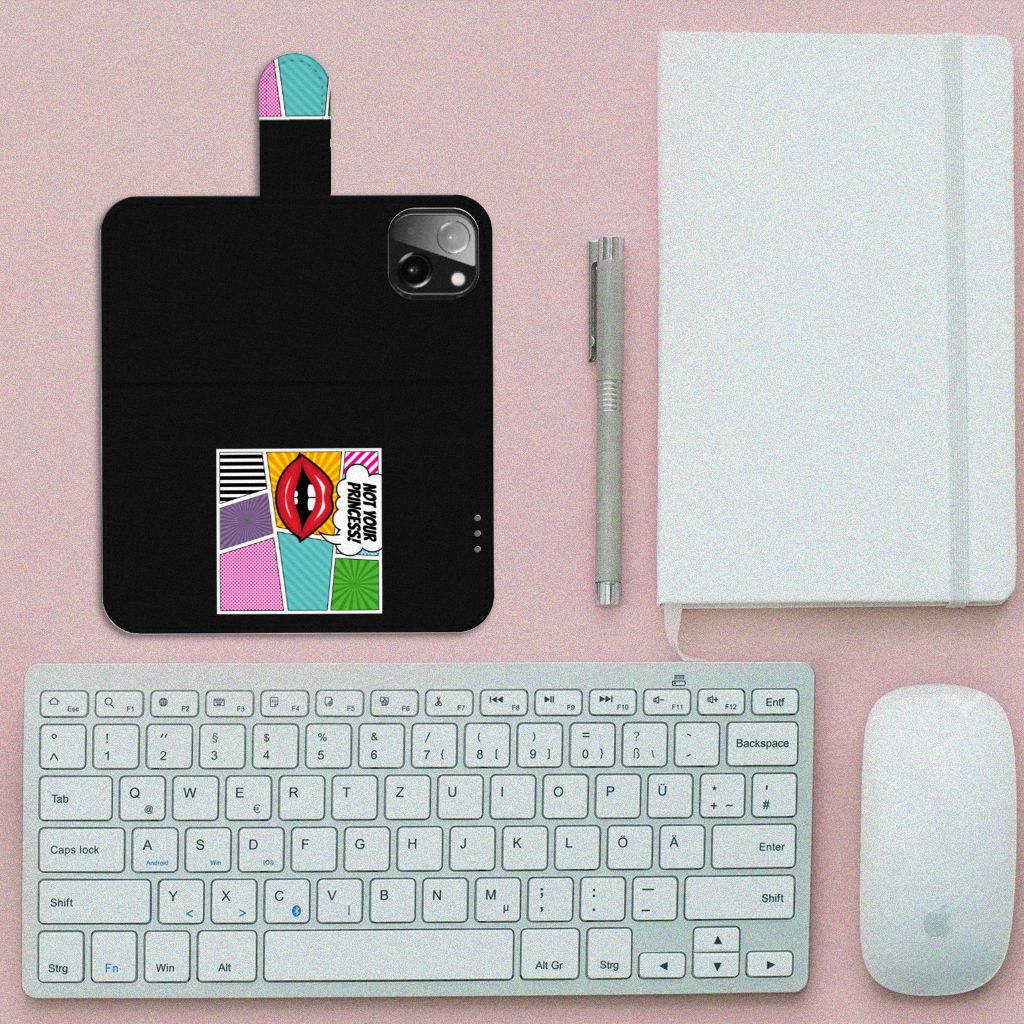 iPhone 13 Mini Wallet Case met Pasjes Popart Princess