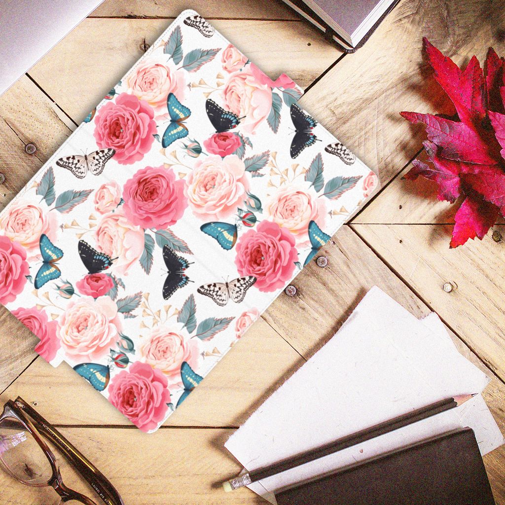 Lenovo Tab P11 | P11 Plus Tablet Cover Butterfly Roses