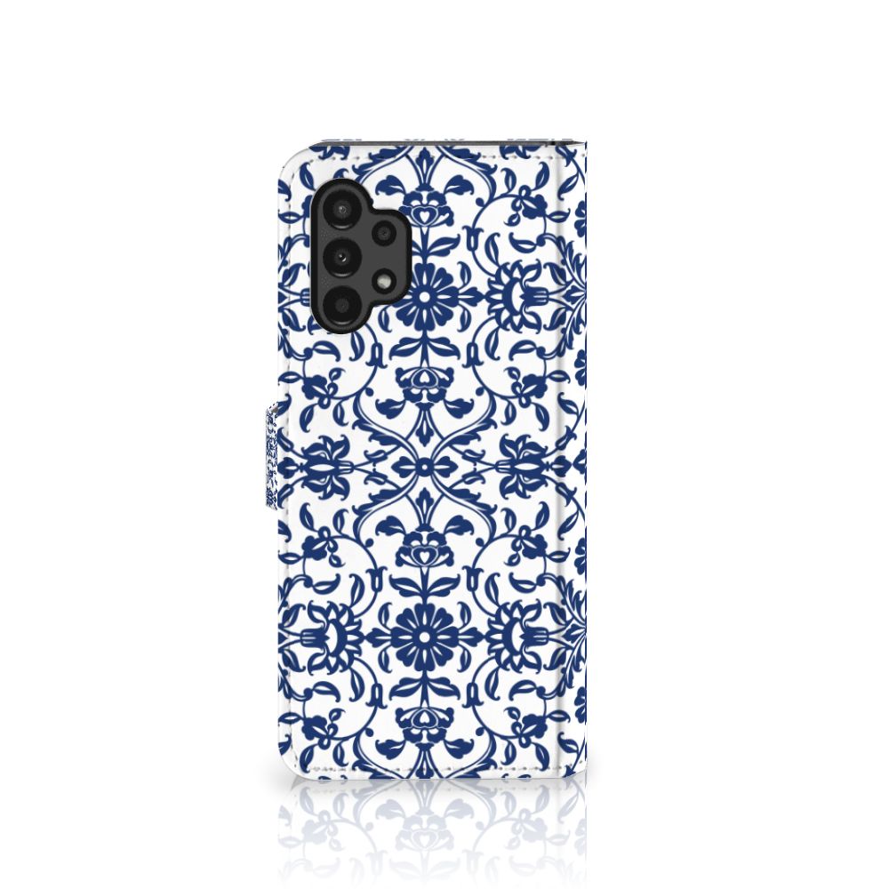 Samsung Galaxy A13 (4G) Hoesje Flower Blue