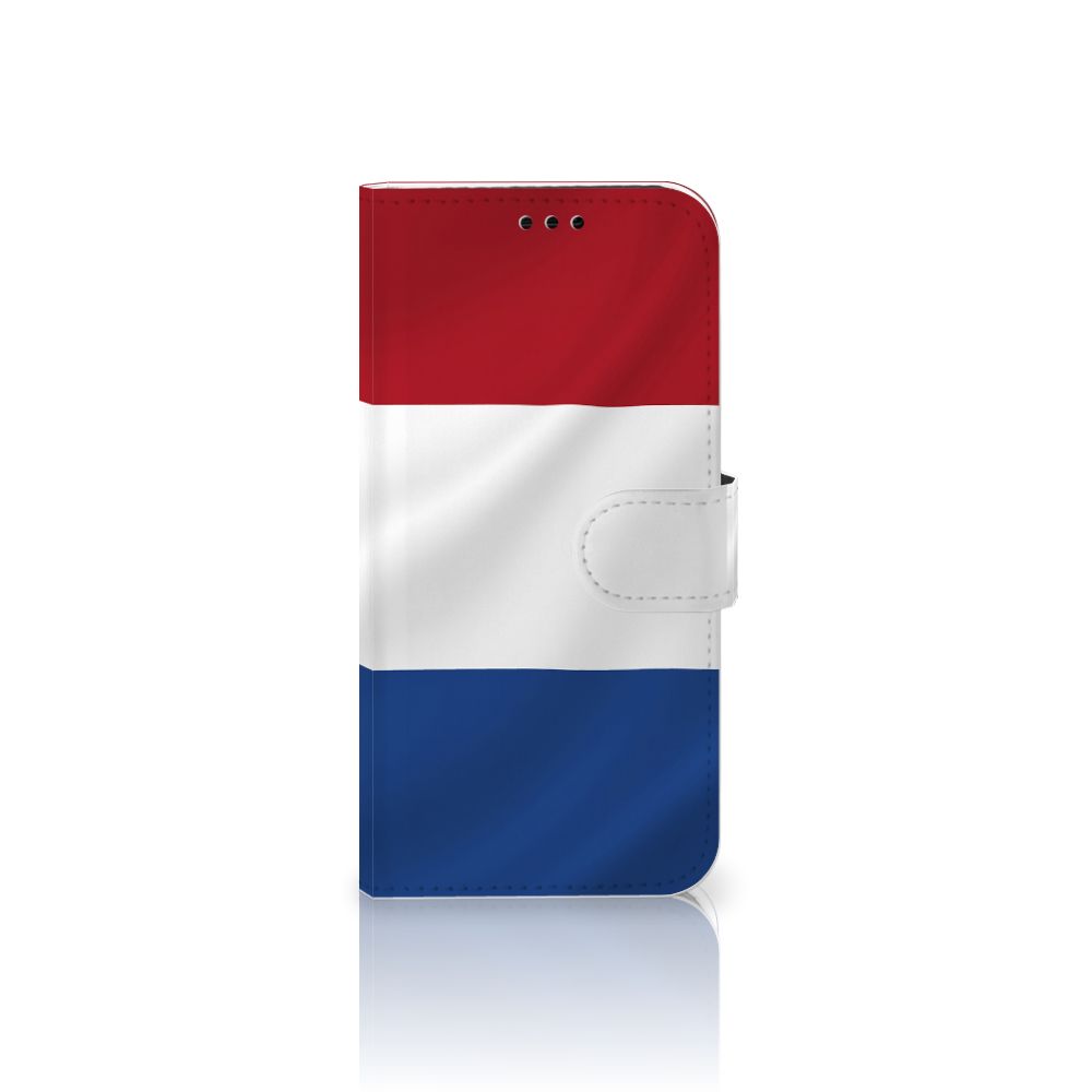 Samsung Galaxy A5 2017 Bookstyle Case Nederlandse Vlag met artistieke weergave van de Nederlandse vlag.