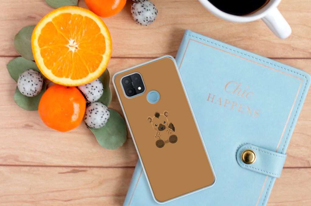 OPPO A15 Telefoonhoesje met Naam Baby Hyena B2C Telecom