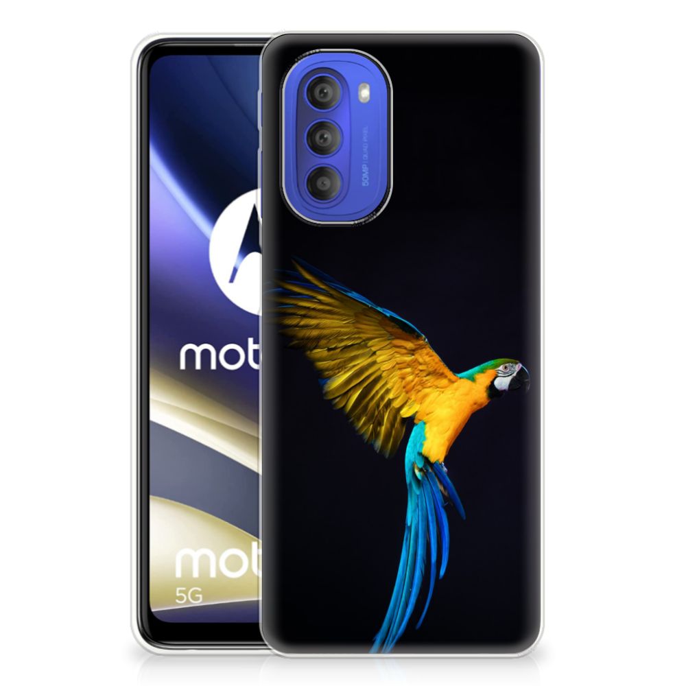 Motorola Moto G51 5G TPU Hoesje Papegaai