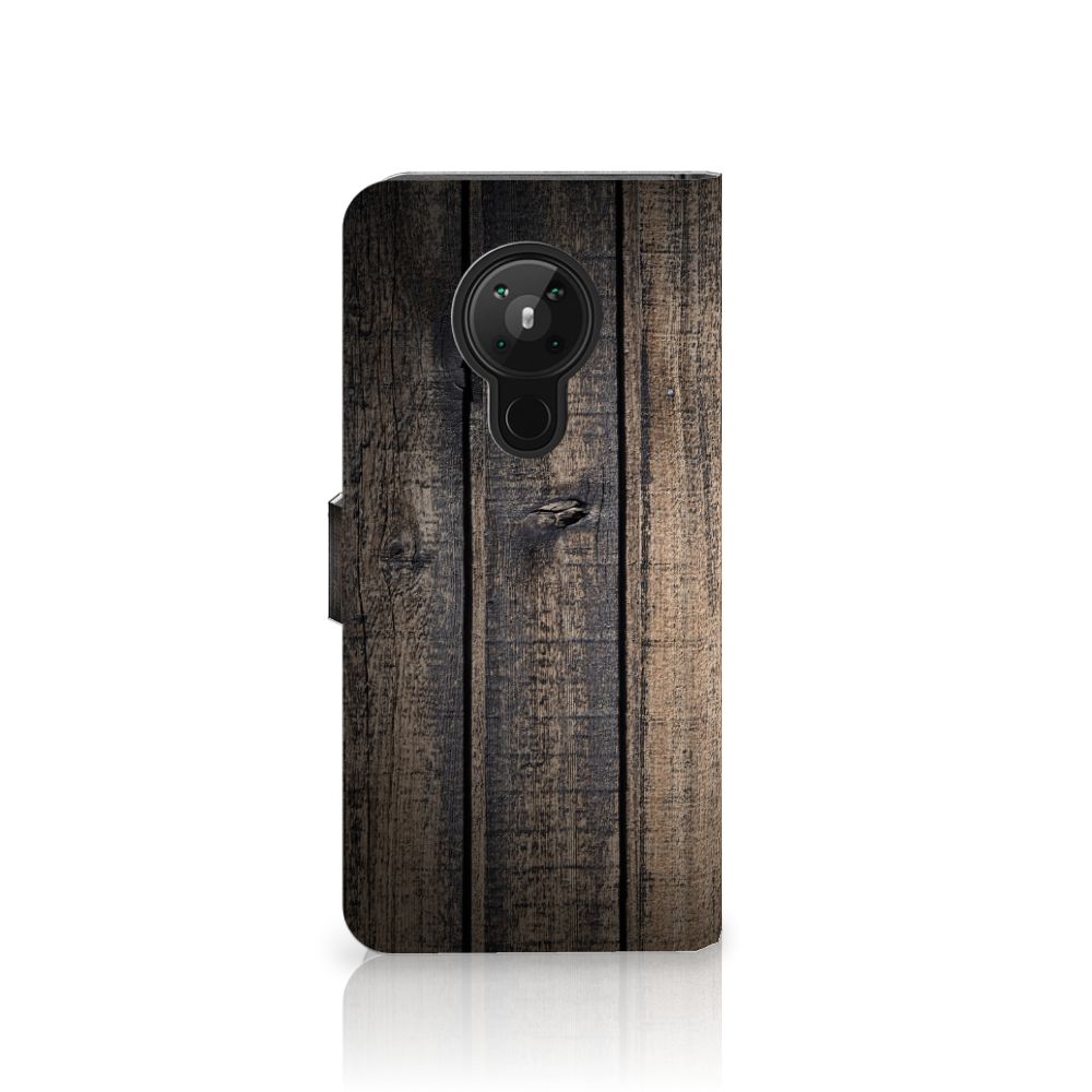 Nokia 5.3 Book Style Case Steigerhout