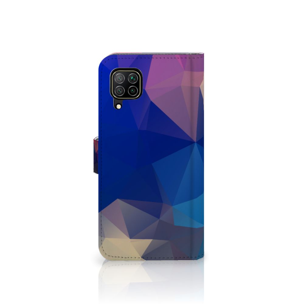 Huawei P40 Lite Book Case Polygon Dark