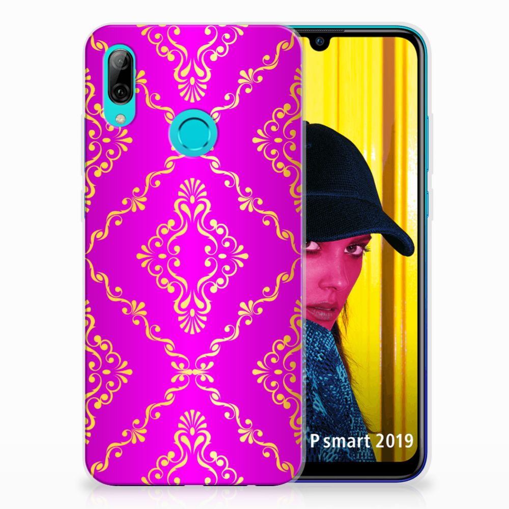 Siliconen Hoesje Huawei P Smart 2019 Barok Roze