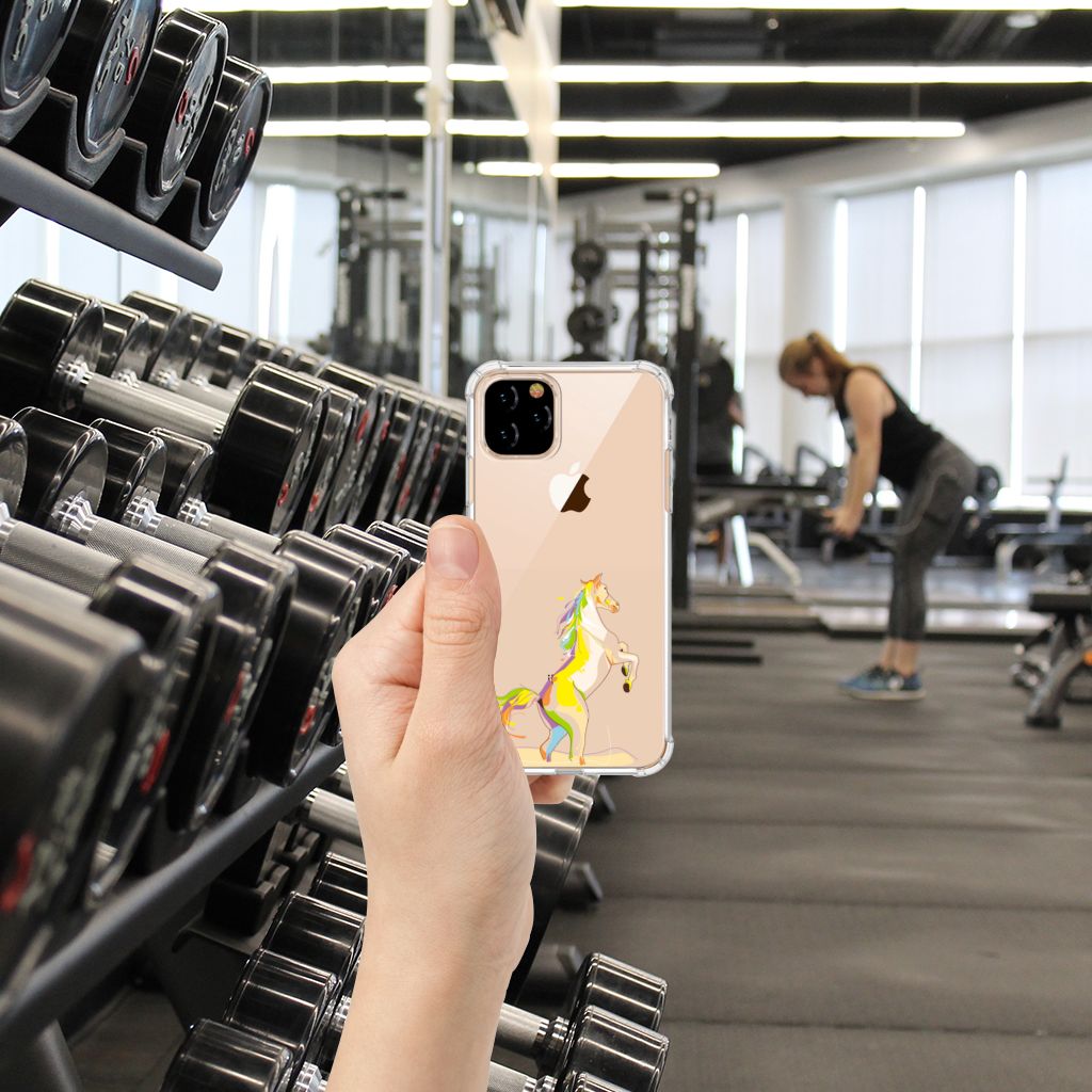 Apple iPhone 11 Pro Stevig Bumper Hoesje Horse Color