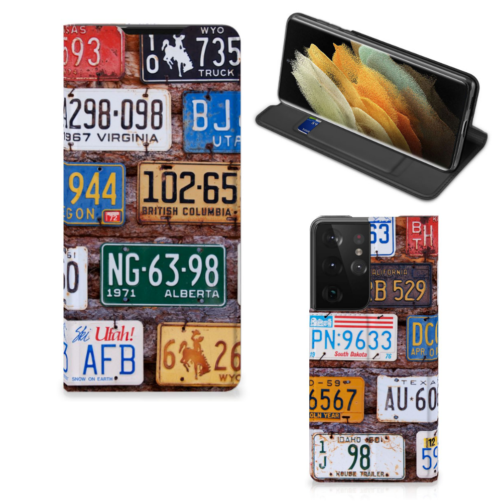 Samsung Galaxy S21 Ultra Stand Case Kentekenplaten - B2C Telecom