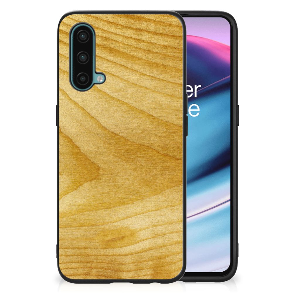 OnePlus Nord CE 5G Houten Print Telefoonhoesje Licht Hout B2C Telecom
