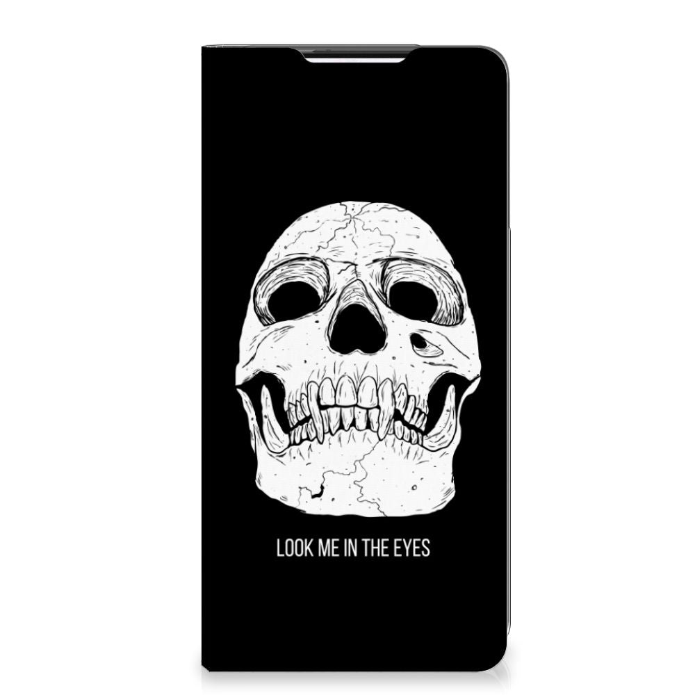 Mobiel BookCase Samsung Galaxy S21 Plus Skull Eyes - B2C Telecom