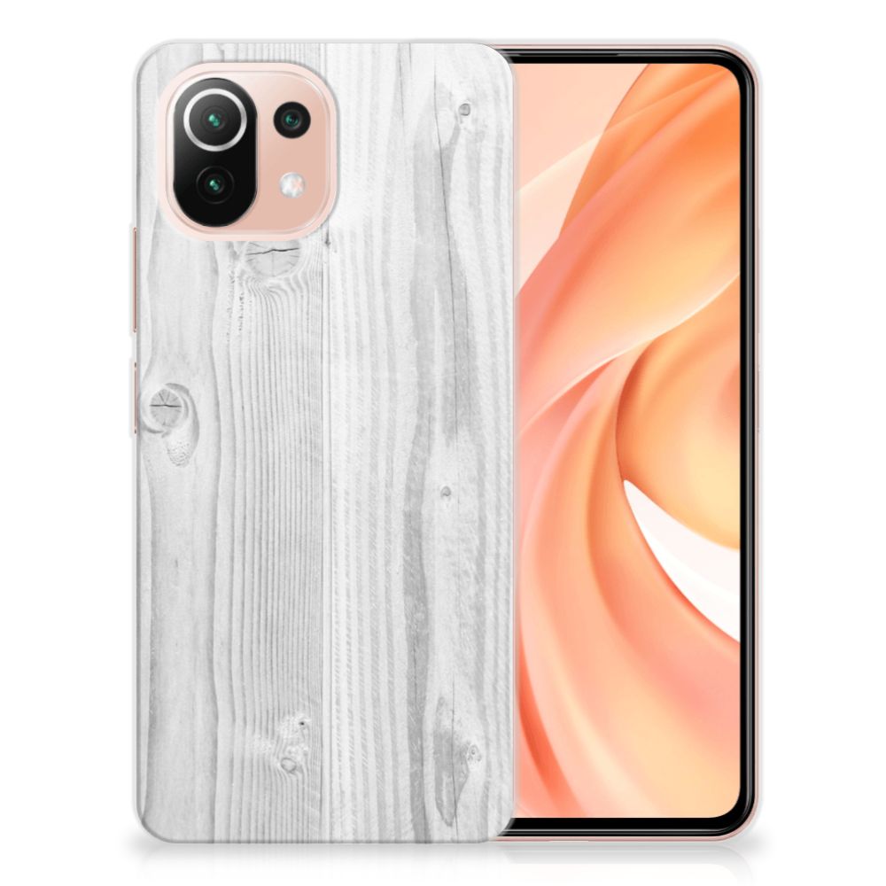 Xiaomi Mi 11 Lite | 11 Lite 5G NE Bumper Hoesje White Wood