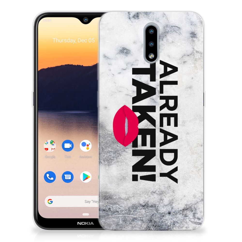 Nokia 2.3 Siliconen hoesje met naam Already Taken White