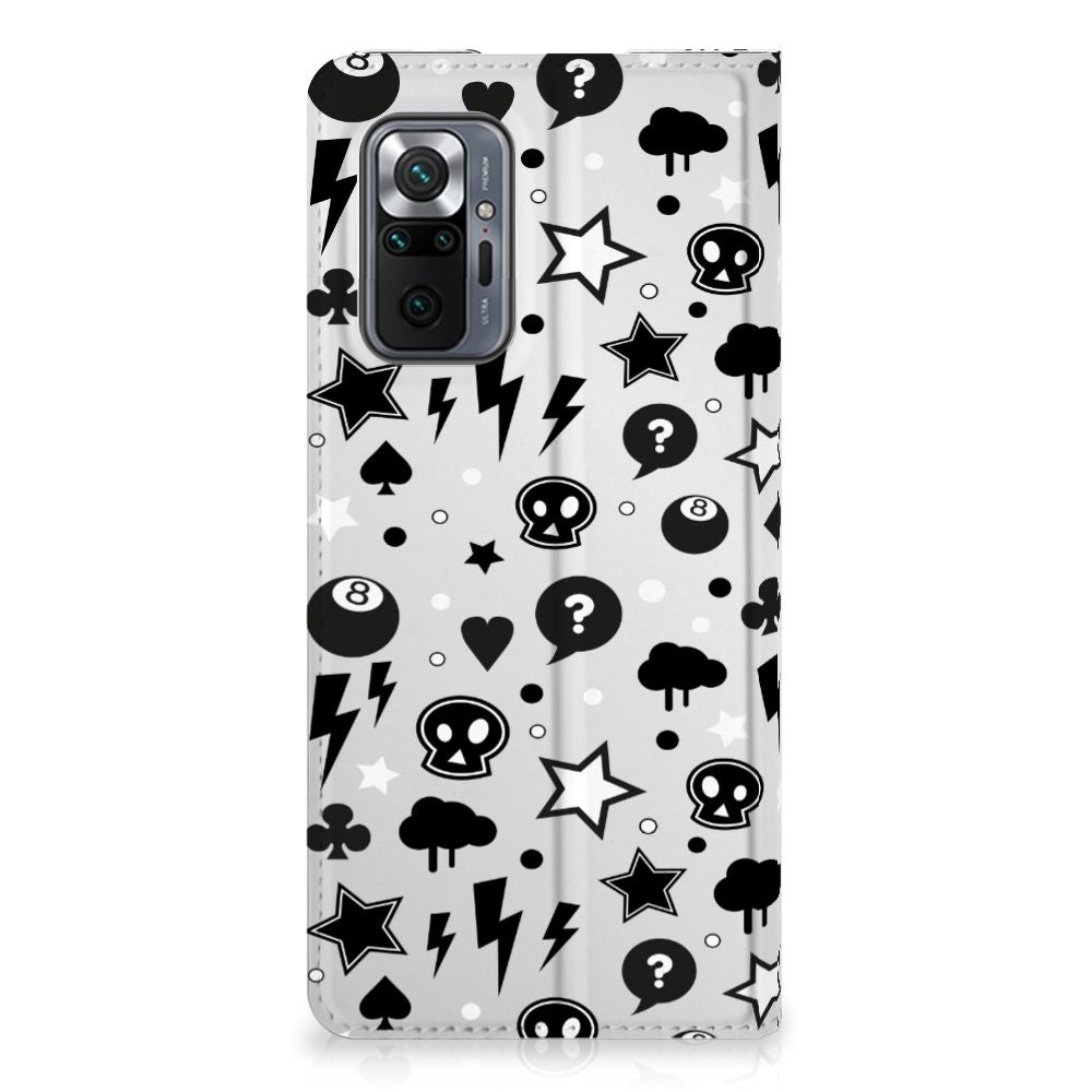 Mobiel BookCase Xiaomi Redmi Note 10 Pro Silver Punk - B2C Telecom