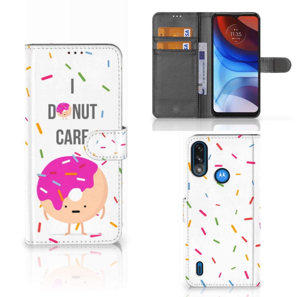 Motorola Moto E7i Power | E7 Power Book Cover Donut Roze