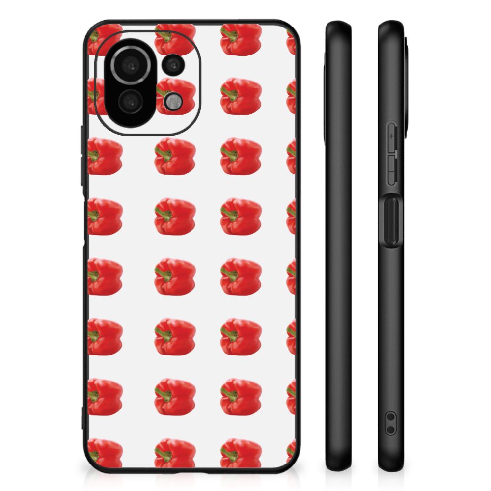 Xiaomi 11 Lite 5G NE | Mi 11 Lite Back Cover Hoesje Paprika Red B2C Telecom
