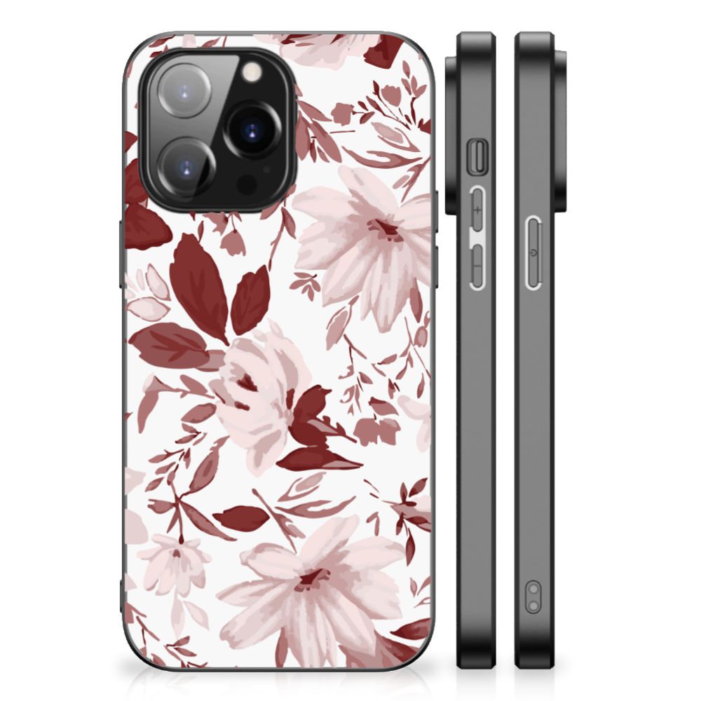 Kleurrijke Telefoonhoesje iPhone 14 Pro Max Watercolor Flowers B2C Telecom