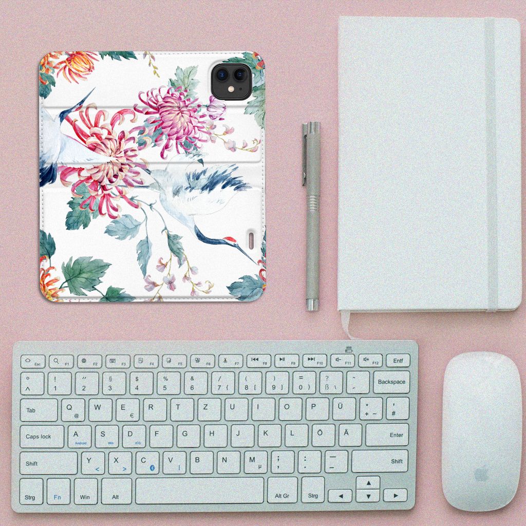 Apple iPhone 11 Hoesje maken Bird Flowers