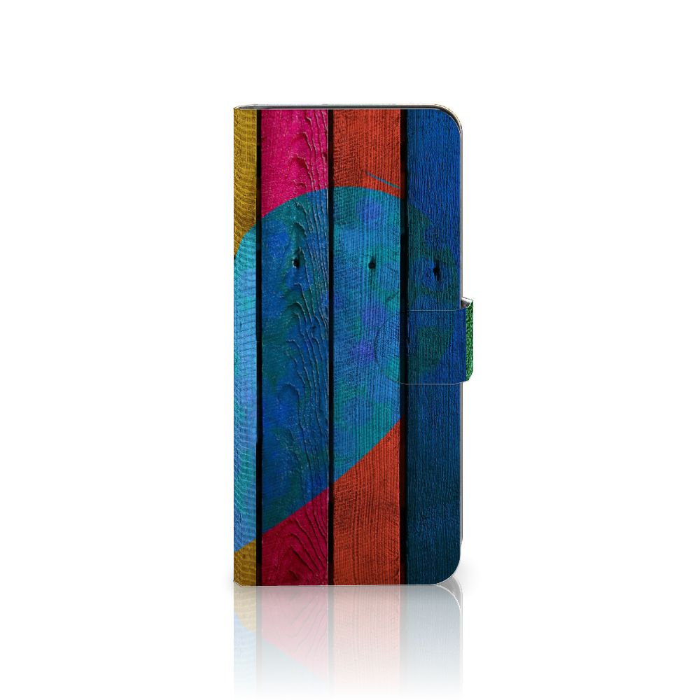 Samsung Galaxy A53 Book Style Case Wood Heart - Cadeau voor je Vriend