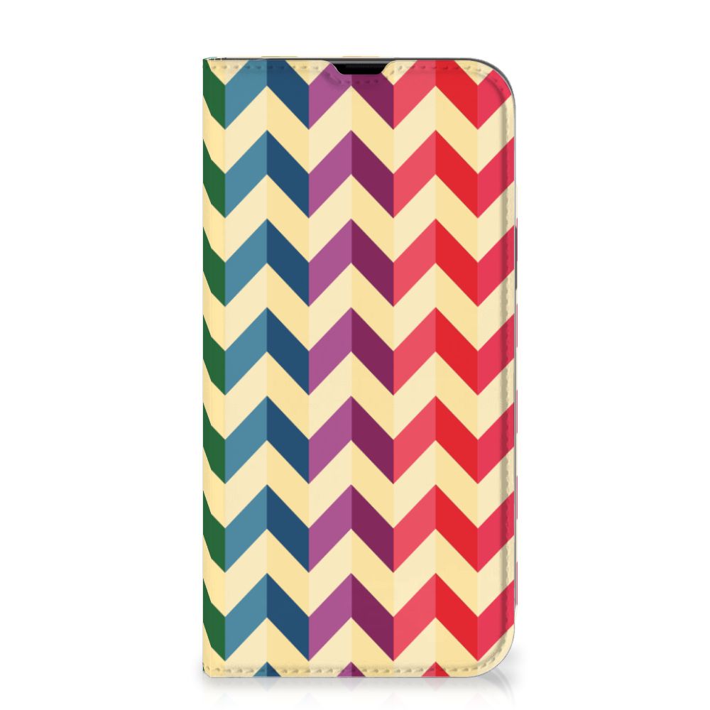 iPhone 13 Pro Max Hoesje met Magneet Zigzag Multi Color - B2C Telecom