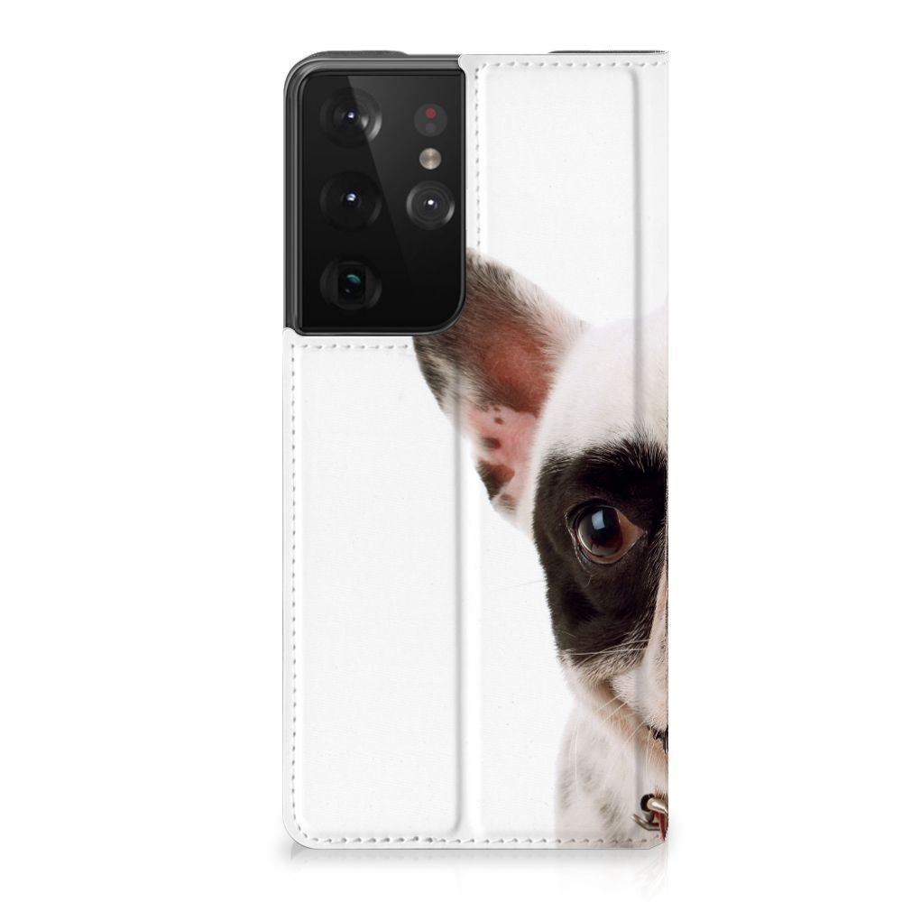 Samsung Galaxy S21 Ultra Hoesje maken Franse Bulldog - B2C Telecom