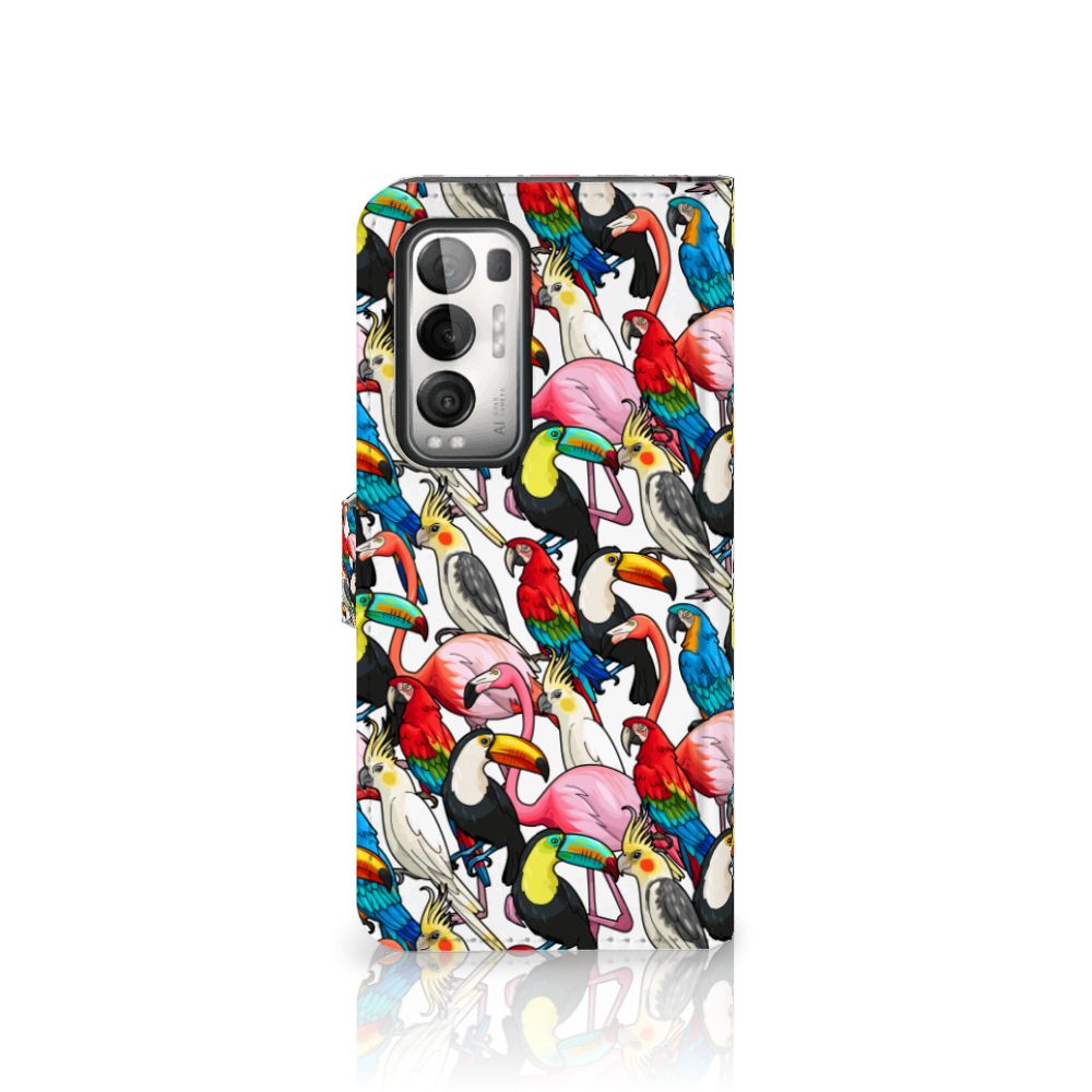 OPPO Find X3 Neo 5G Telefoonhoesje met Pasjes Birds
