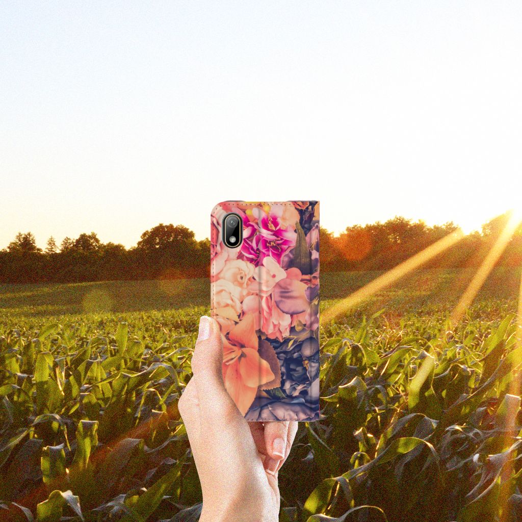 Huawei Y5 (2019) Smart Cover Bosje Bloemen - B2C Telecom