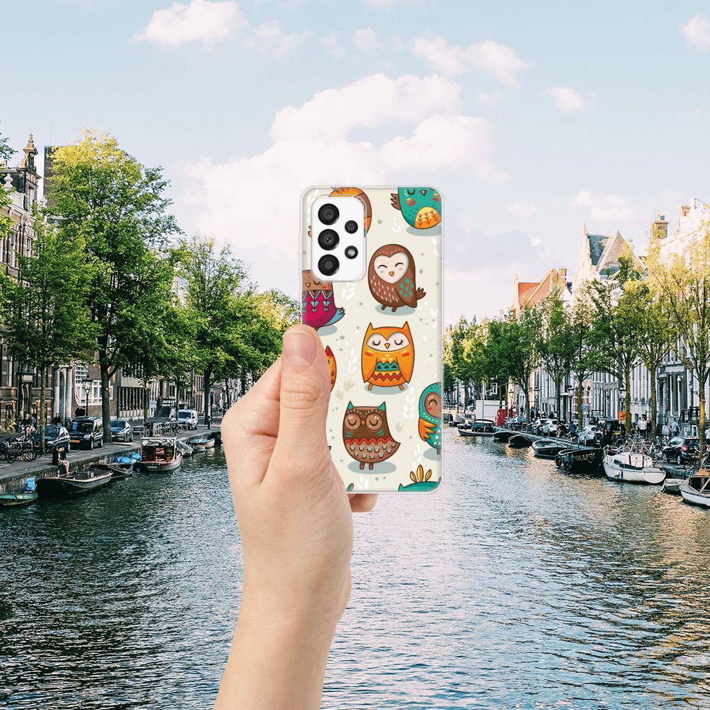 Samsung Galaxy A33 5G TPU Hoesje Vrolijke Uilen B2C Telecom