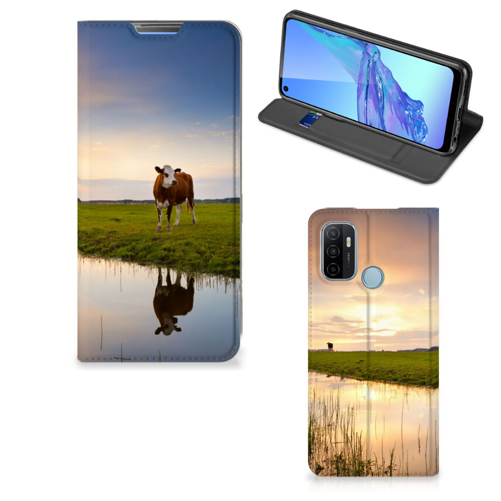OPPO A53 | A53s Hoesje maken Koe - B2C Telecom