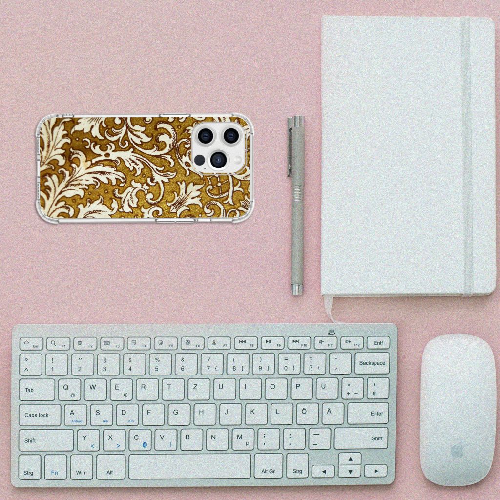 Anti Shock Case iPhone 13 Pro Max Barok Goud - B2C Telecom
