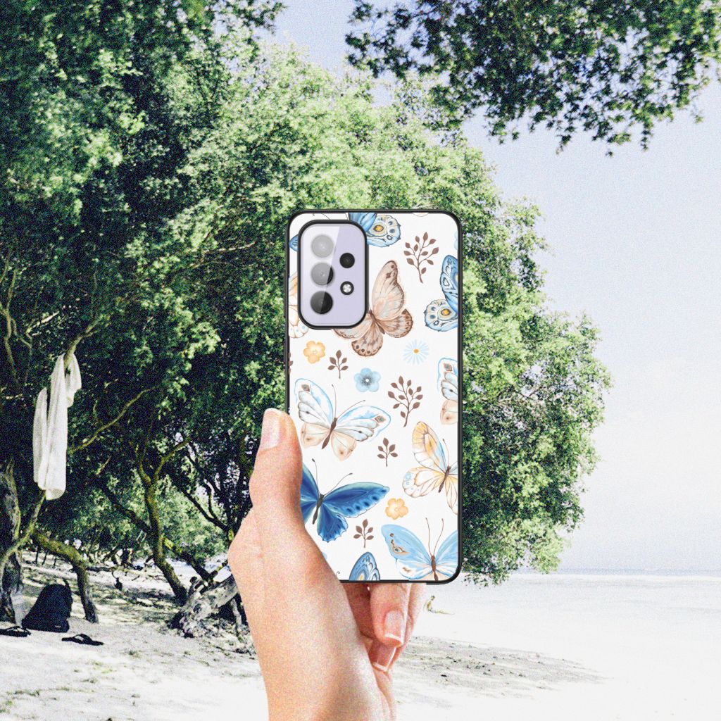 Dierenprint Telefoonhoesje voor Samsung Galaxy A33 5G Vlinder B2C Telecom