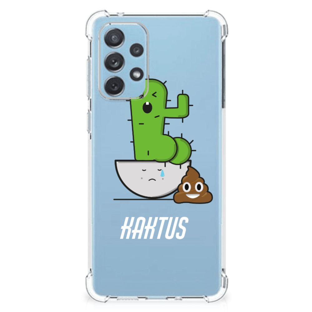 Samsung Galaxy A73 Stevig Bumper Hoesje Cactus Poo B2C Telecom