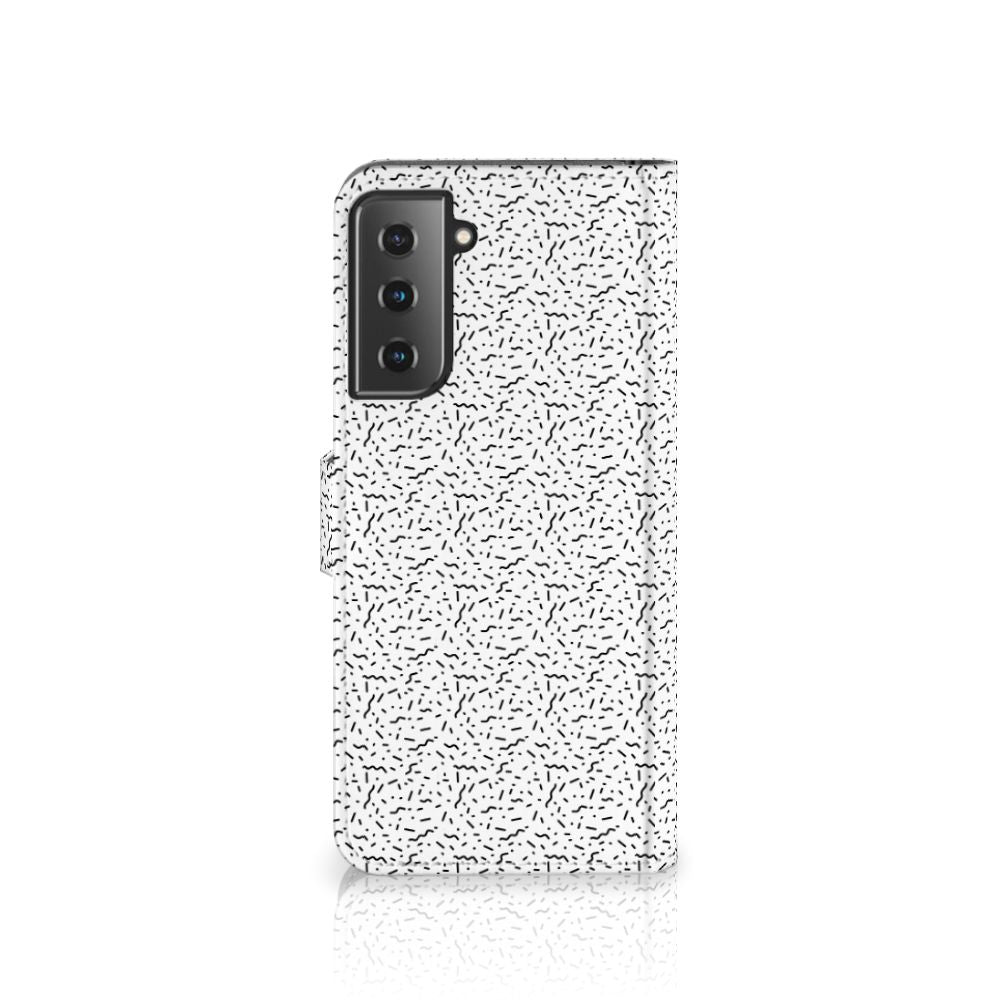 Samsung Galaxy S21 Plus Telefoon Hoesje Stripes Dots