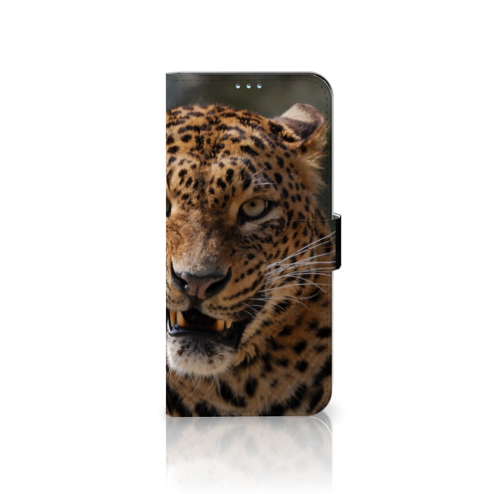 Motorola Moto G9 Power Telefoonhoesje met Pasjes Luipaard