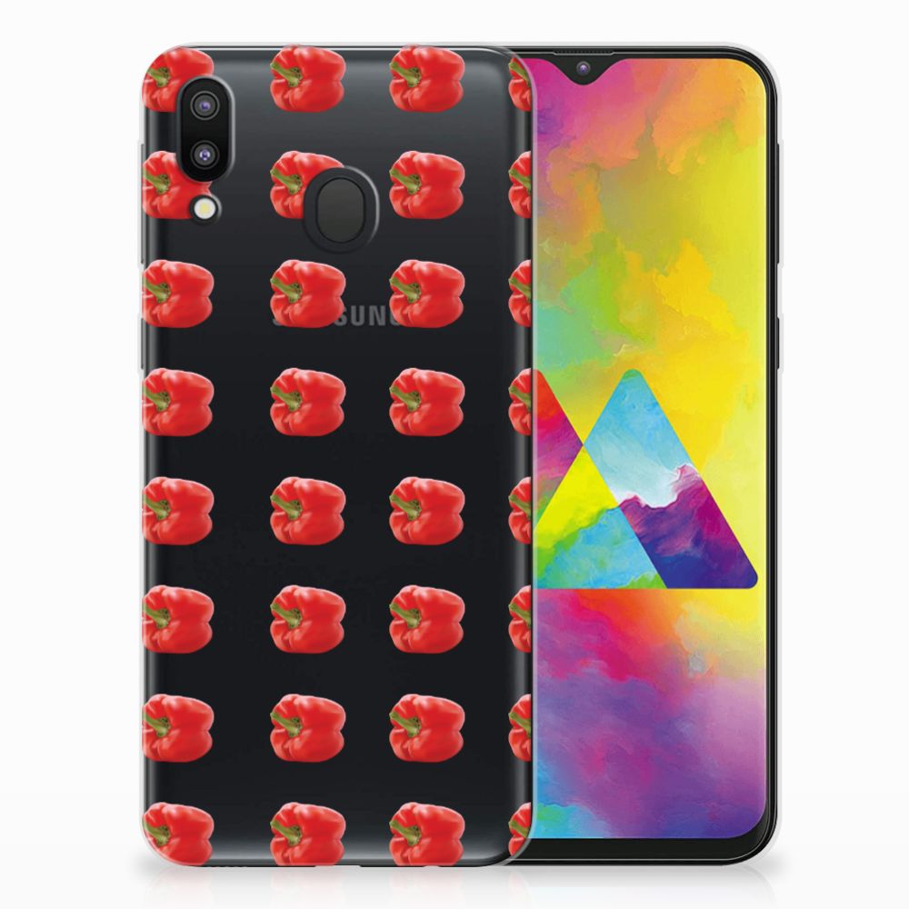 Samsung Galaxy M20 (Power) Siliconen Case Paprika Red