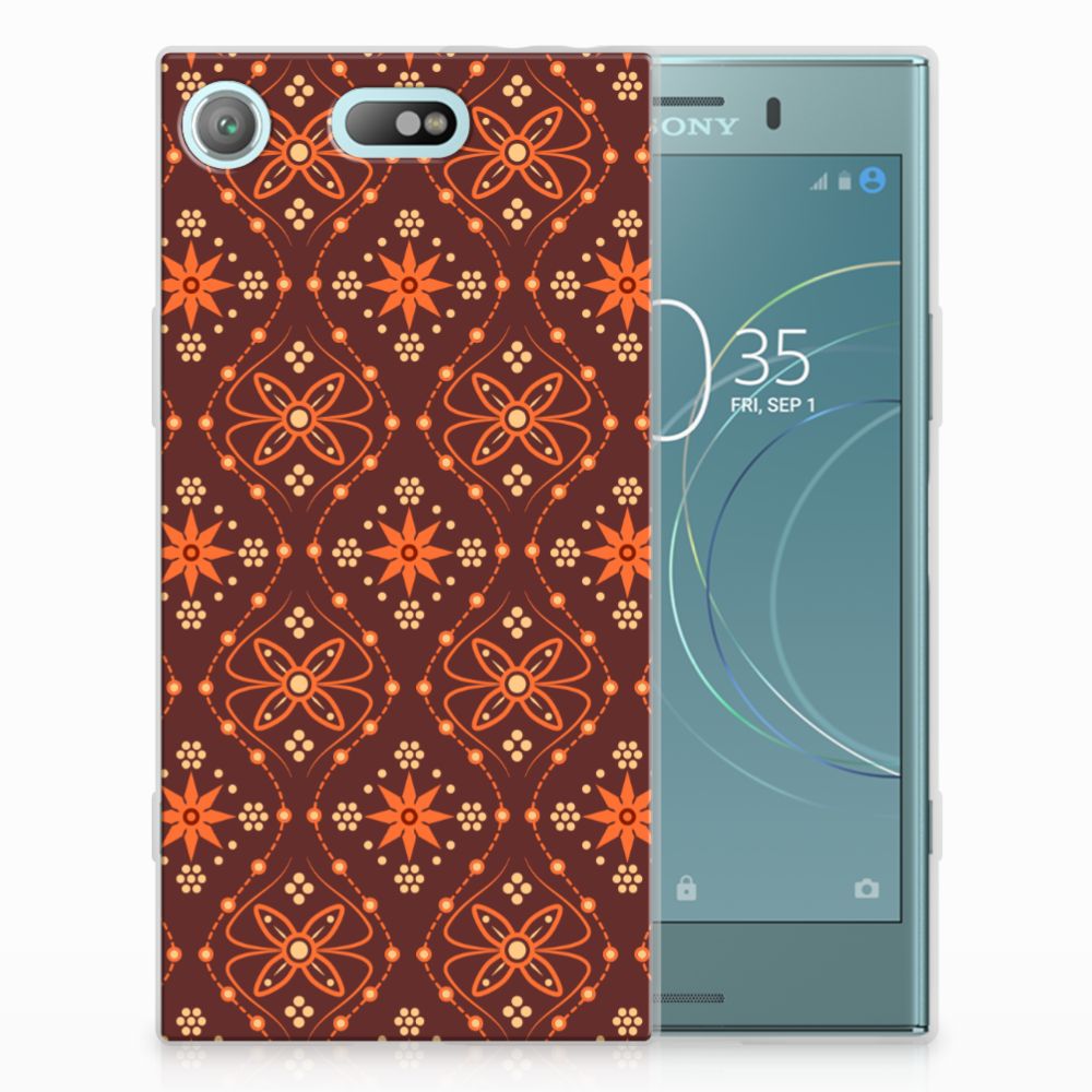 Sony Xperia XZ1 Compact TPU bumper Batik Brown