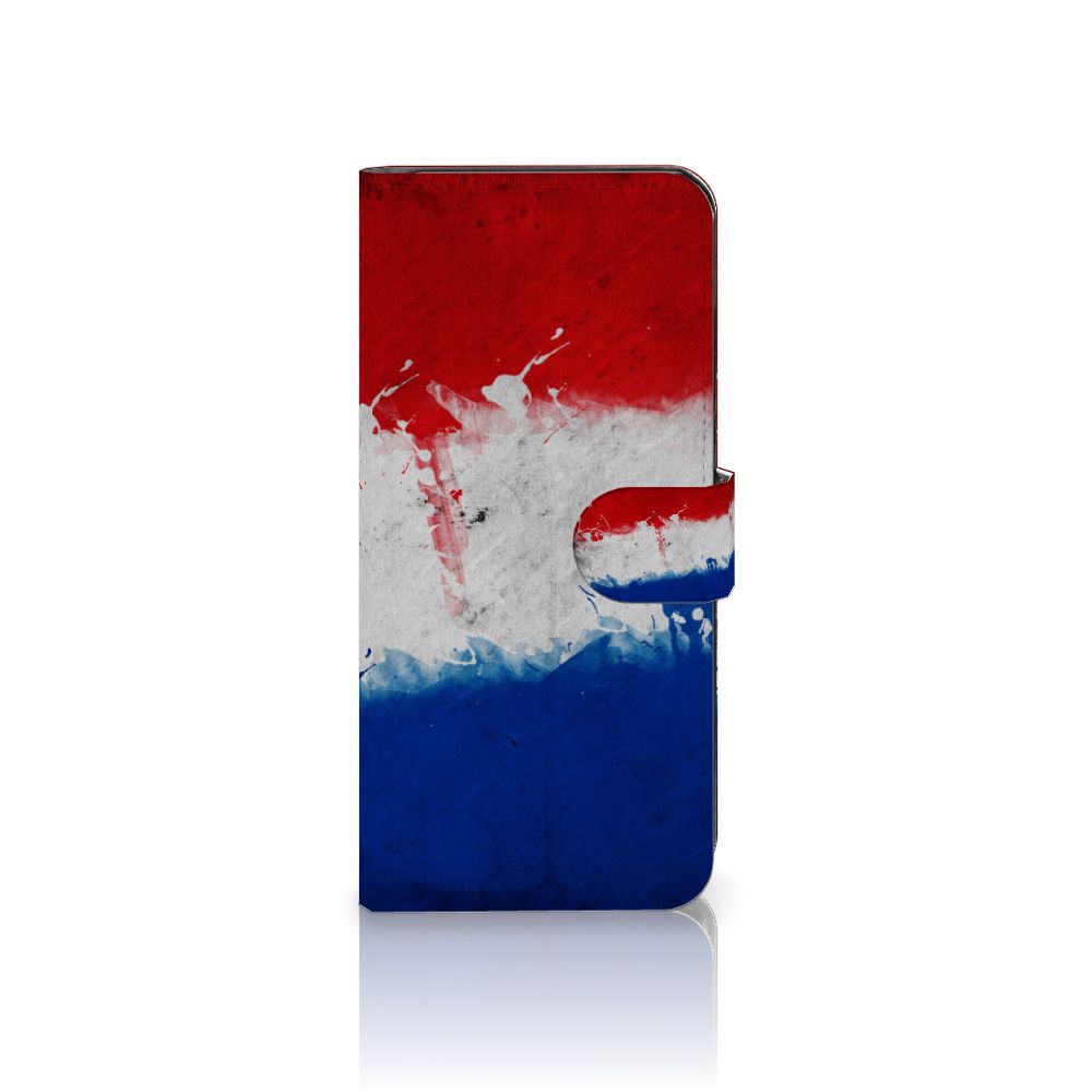 Motorola Edge 40 Bookstyle Case Nederland met design van de Nederlandse vlag in rood, wit en blauw.